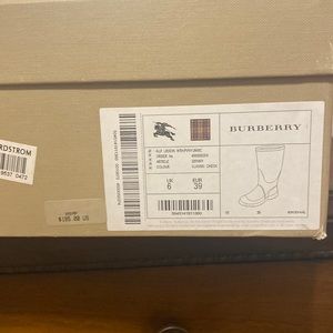 Burberry rain boots